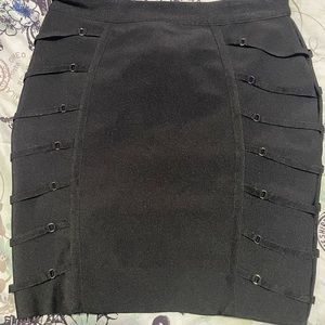 Woman’s US size Large Black midi skirt